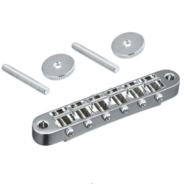 SCUD LPB-3C Tune-o-matic ブリッジ セリアゲ式ナッシュビルタイプクローム 弦...