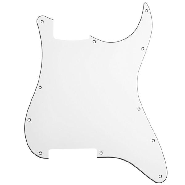 SCUD SC-W3P-2 ストラトキャスター用ピックガード 穴無し ホワイト3P