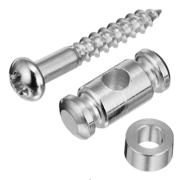 SCUD SR-GB25C ストリングガイド 円筒型 2.5mmスペーサー クローム