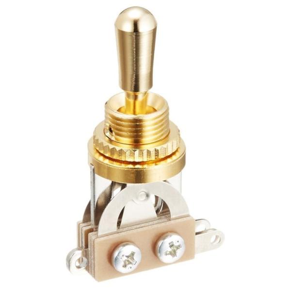 SCUD YM-T20G-2 国産トグルスイッチ ゴールドカラー ノブ付き
