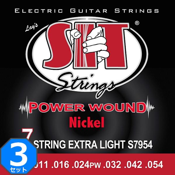 3セット 7弦用 SIT S7-954 Power Wound Extra Light 009-05...