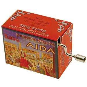 サウンドキング ドイツ製手回しオルゴール MUSIC BOX DA-SU20 アイーダ