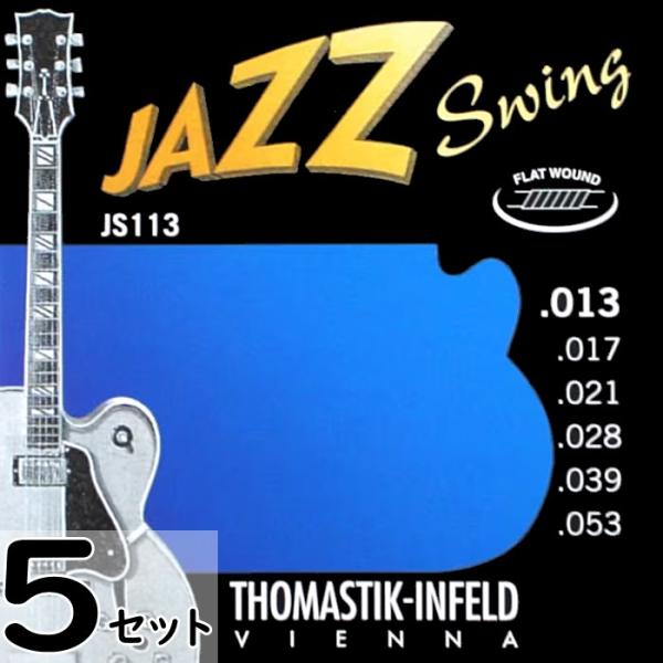5セット Thomastik-Infeld JS113 JAZZ SWING Flat Wound ...
