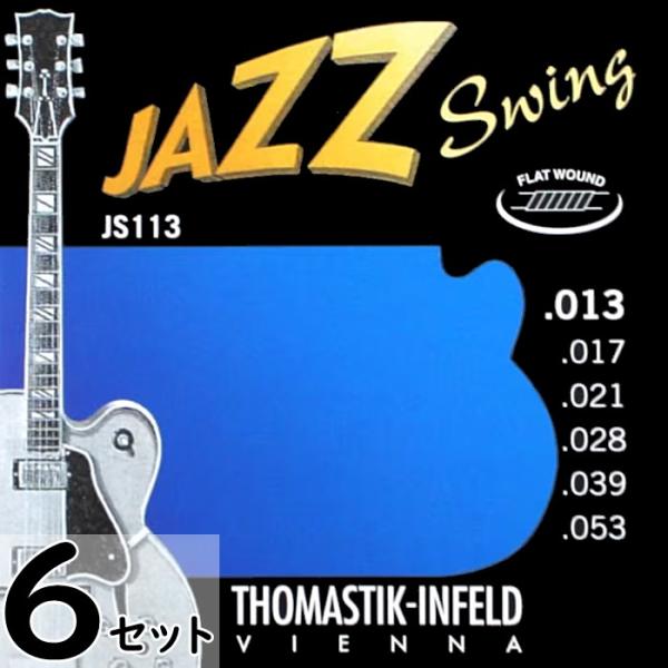 6セット Thomastik-Infeld JS113 JAZZ SWING Flat Wound ...