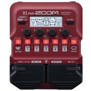 Zoom B1 FOUR Bass Multi-Effects Processor ズーム ベース用マルチエフェクター｜dt-g-s