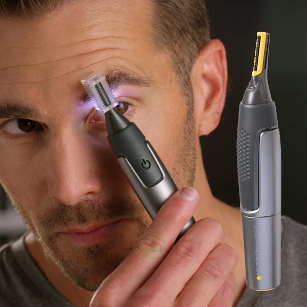 フェイストリマー　　　  メンズ 電動 バリカン 髭 ヒゲ トリマー トリミング カット 眉毛 ムダ...