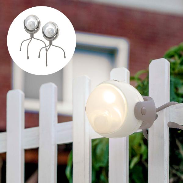 ここにもそこにもまんまるライト2個セット　　　 ライト 2個セット マグネット 三脚 防犯対策 便利...