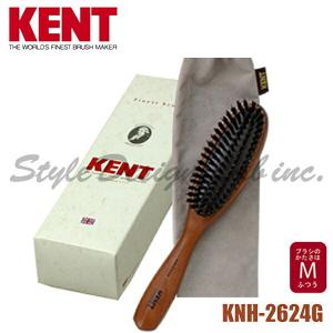 定形外送料無料 池本刷子工業 KENT レディース ブラッシングブラシ ふつう 大 化粧箱仕様 KNH-2624G ヘアブラシ
