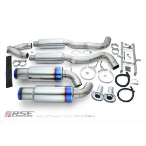 リアルスピードエンジニアリング フルチタンマフラー TYPE-D フェアレディZ RZ34 VR30...