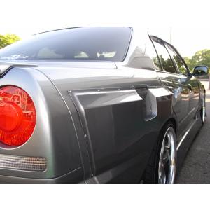 GT-tune リアオーバーフェンダーキット（ER34用 4ドア用） 約50mm