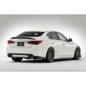 バリス スカイライン 400R V37 リアスポイラー カーボン クリア塗装