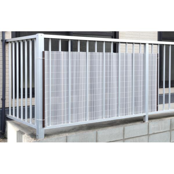 NEWベランダの目かくしくん ベランダシェード 約80cmx180cm　グレー 【代引きの場合は出荷...