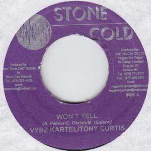 ジャマイカ7” Vybz Kartel, Tony Curtis Wont Tell Stone Cold /00048