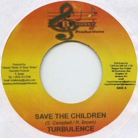 ジャマイカ7” Turbulence Save The Children B Sharp /0004...