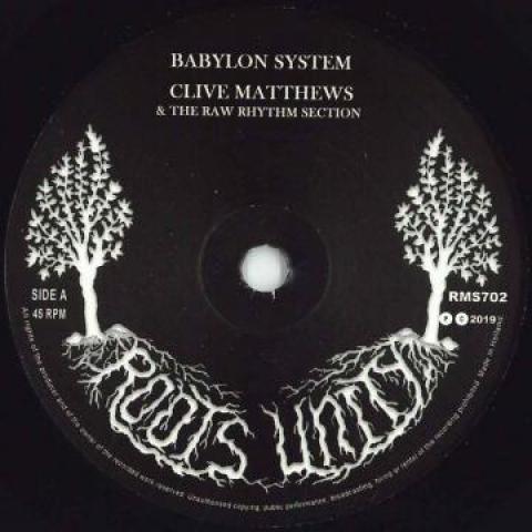 7” Clive Matthews, Raw Rhythm Sec Babylon System /...