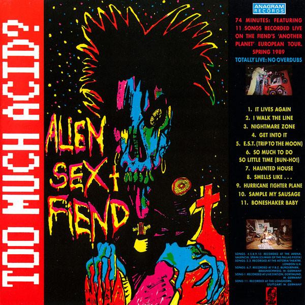 英CD Alien Sex Fiend Too Much Acid  CDGRAM41 Anagra...