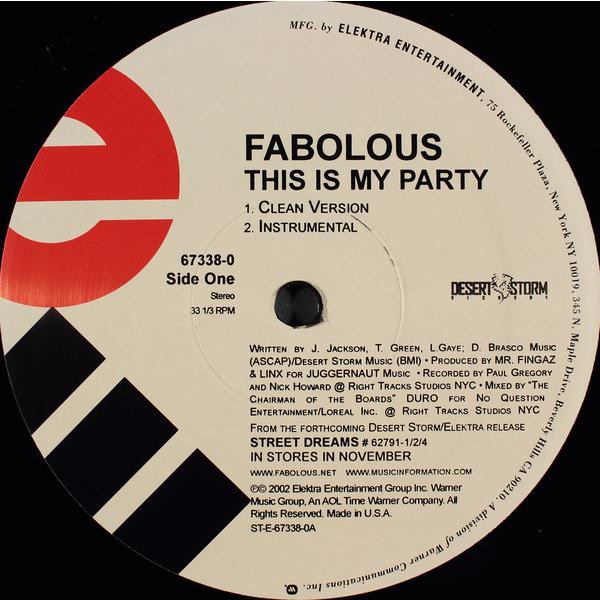 米12" Fabolous This Is My Party 673380 Elektra /002...