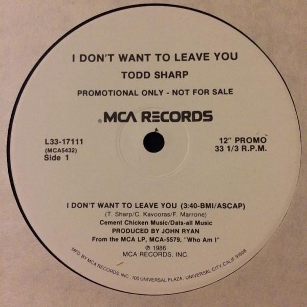 米12" Todd Sharp I Dont Want To Leave You L3317111P...