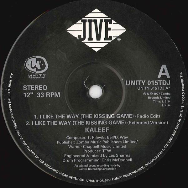 英12" Kaleef I Like The Way (The Kissing Game) / Du...