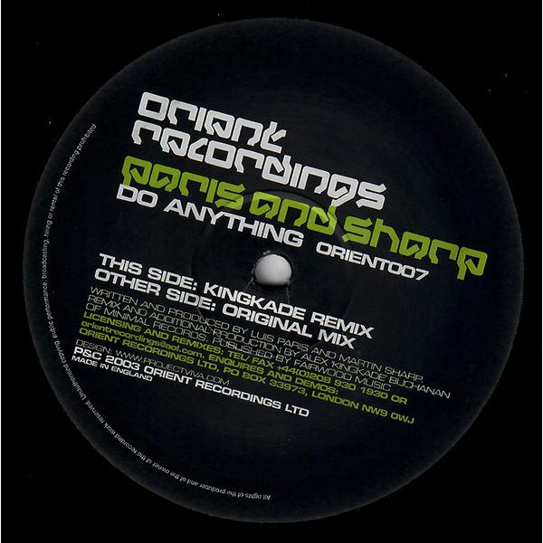 英12" Paris &amp; Sharp Do Anything ORIENT007 Orient Re...