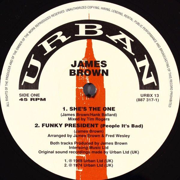 英12&quot; James Brown Shes The One  URBX13 Urban (2), U...