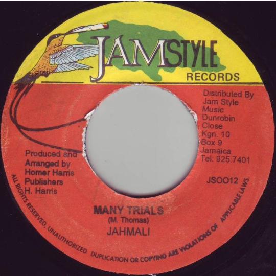 ジャマイカ7" Jahmali Many Trials JS0012 Jamstyle Record...