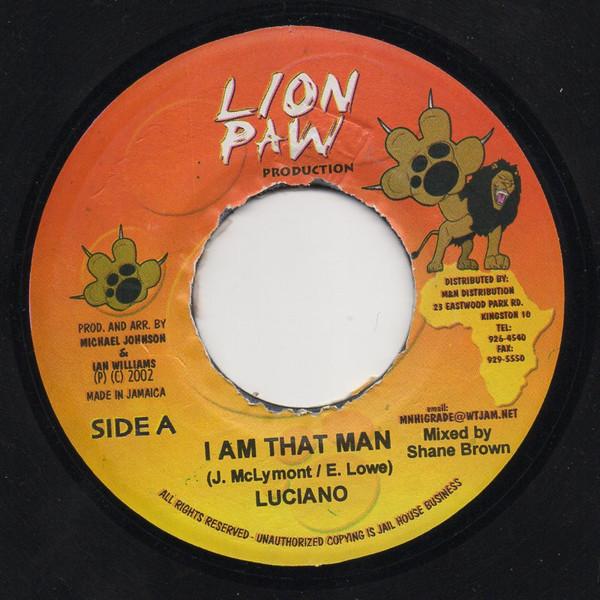 ジャマイカ7" Luciano I Am That Man NONE Lion Paw Produc...