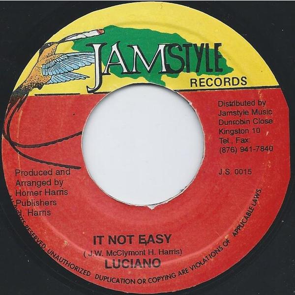 ジャマイカ7" Luciano It Not Easy JS0015 Jamstyle Record...