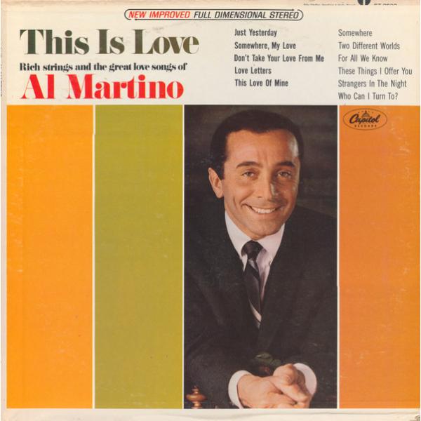 LP Al Martino This Is Love ST2592 CAPITOL RECORDS ...