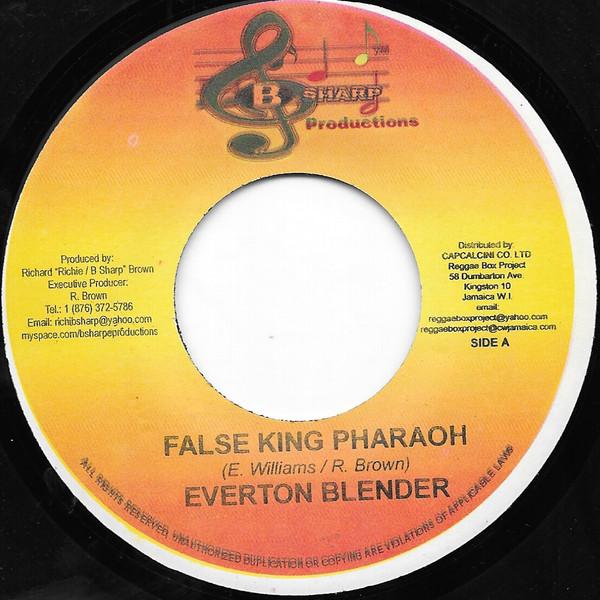 ジャマイカ7" Everton Blender False King Pharaoh NONE B ...