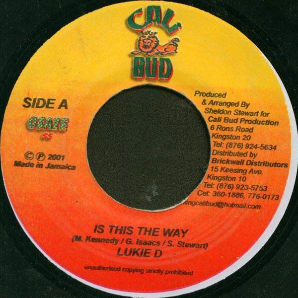ジャマイカ7" Lukie D Is This The Way NONE Cali Bud /000...