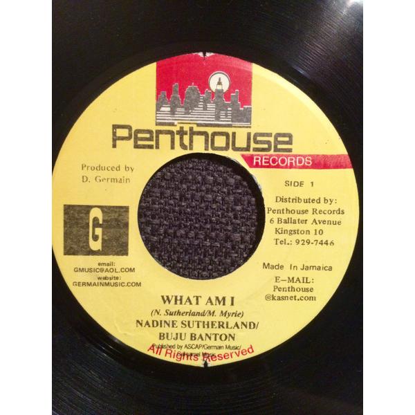 ジャマイカ7” Nadine Sutherland / Buju Banto What Am I N...