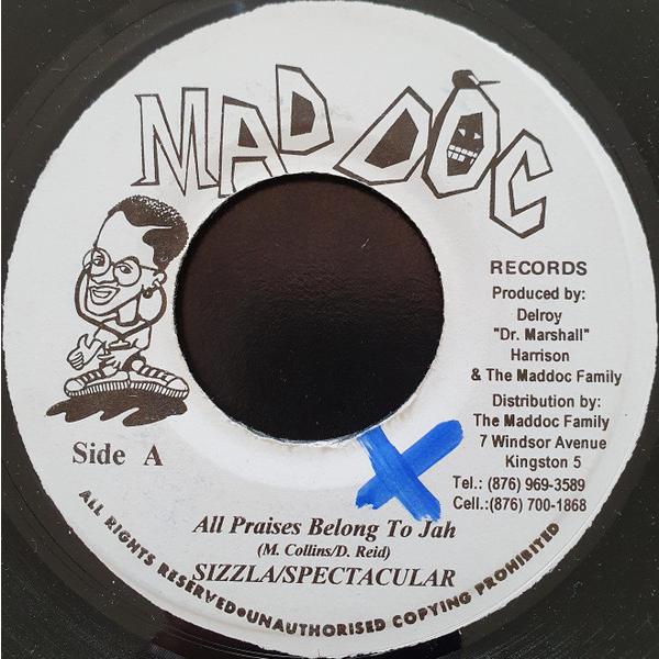 ジャマイカ7” Sizzla &amp; Spectacular All Praises Belong To...