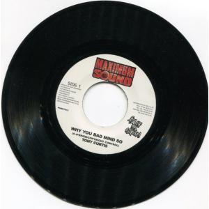 ジャマイカ7” Tony Curtis / Future Troubles Why You Bad Mind So / Paper Soldiers PUMS7013 Maximum Sound /00080