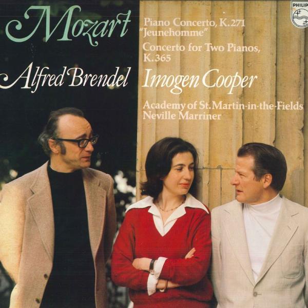 LP Neville Marriner モーツァルト：ピアノ協奏曲第9番K.271「ジュノム」、2台...