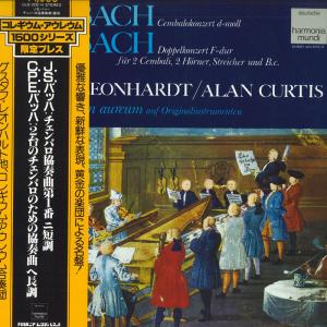 LP Gustav Leonhardt, Alan Curtis, Bach Cembalokonzert D-moll / Doppelkonzert F-dur Fu ULS3232H HARMONIA MUNDI /00260