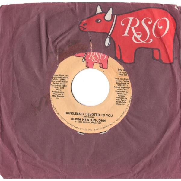 米7” Olivia Newton-John / Unknown A Hopelessly Devo...