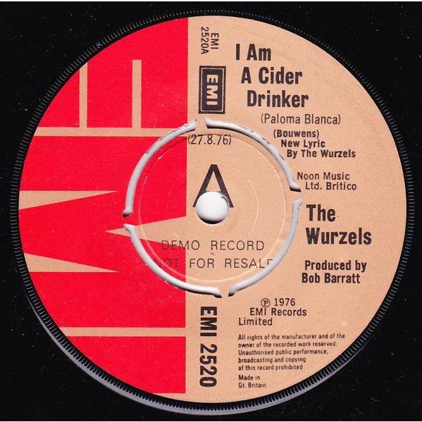 英7” Wurzels I Am A Cider Drinker EMI2520PROMO EMI ...