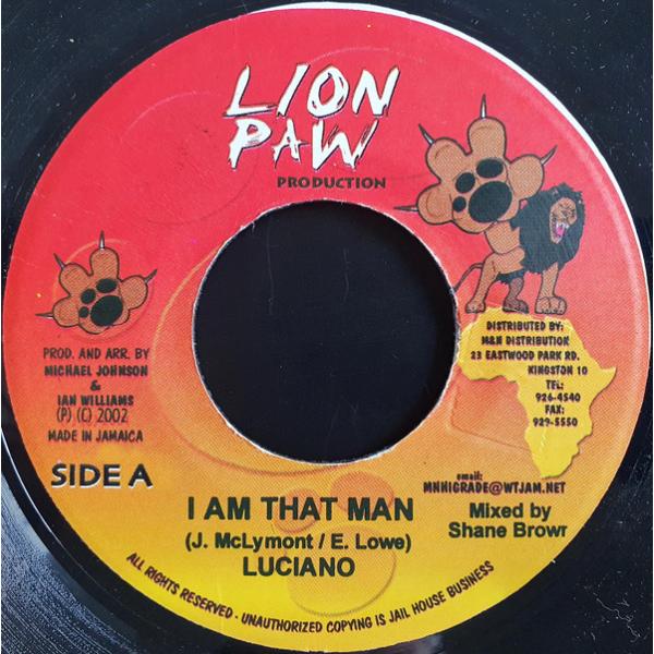 ジャマイカ7" Luciano I Am That Man NONE Lion Paw Produc...