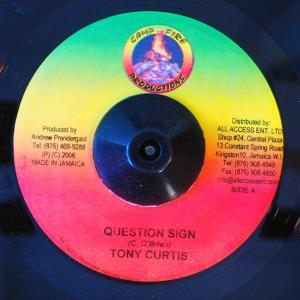 ジャマイカ7” Tony Curtis / Ras Peter Question Sign / One Love Mankind NONE Camp Fire Production /00080