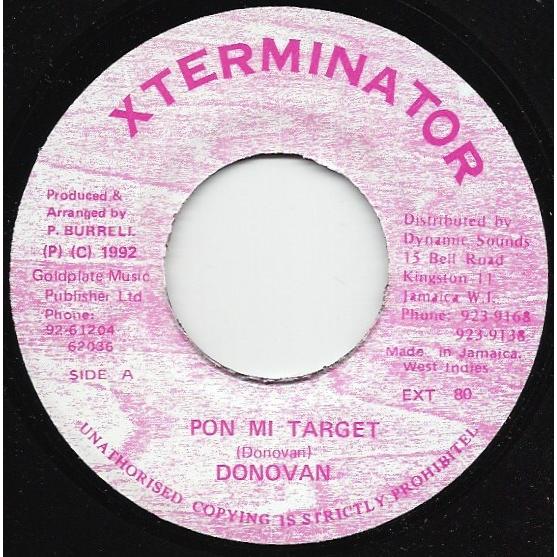 ジャマイカ7” Donovan Pon Mi Target EXT80 XTerminator /0...