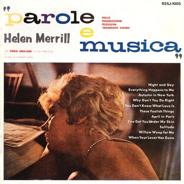 CD Helen Merrill ヘレンメリル Parole E Musica ローマのナイト・クラ...