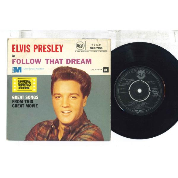 英7&quot; Elvis Presley Follow That Dream / Angel / Soun...