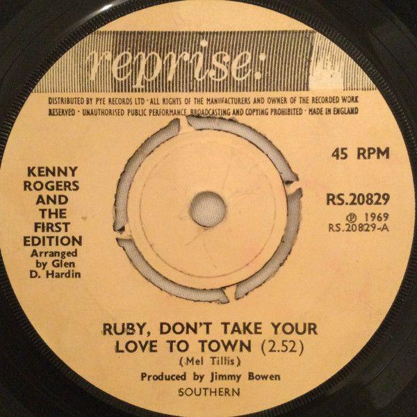 英7" Kenny Rogers &amp; The First Edition Ruby, Dont Ta...