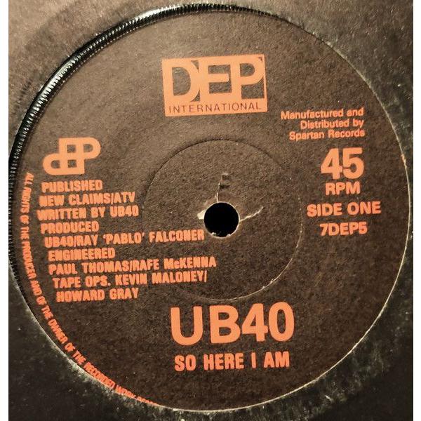 英7" UB40 So Here I Am 7DEP5 DEP International /000...