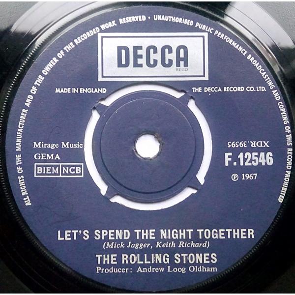 英7” Rolling Stones Lets Spend The Night Together /...