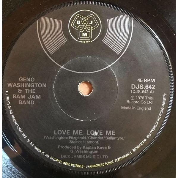 英7" Geno Washington &amp; The Ram Jam Band Love Me Lov...