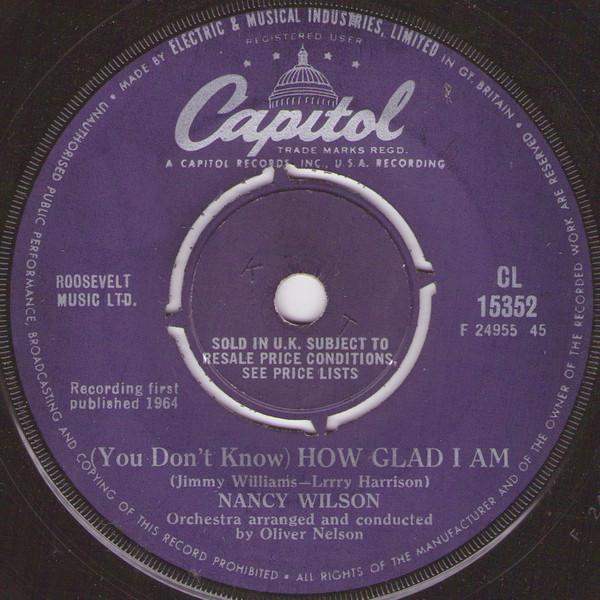 英7" Nancy Wilson (You Dont Know) How Glad I Am CL1...