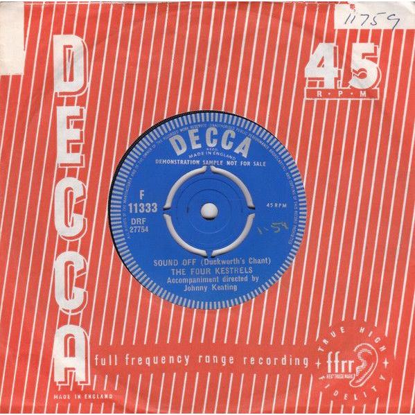 英7" Four Kestrels Sound Off (Duckworths Chant) F11...