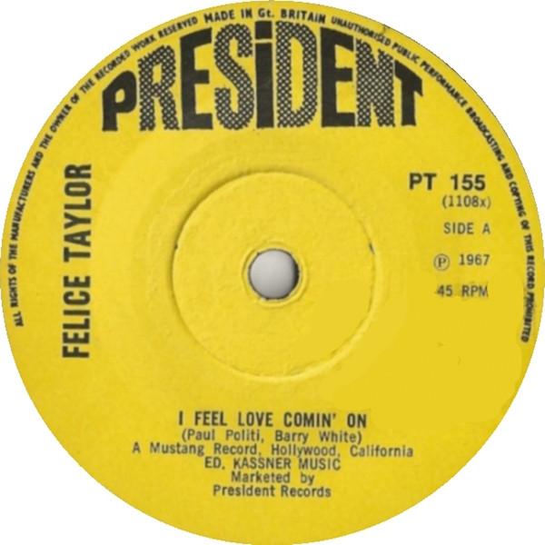 英7" Felice Taylor / Bob Keene Orchestra I Feel Lov...